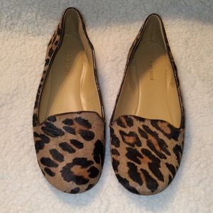 Nine West Size 10 Leopard Fur Panto Worn once